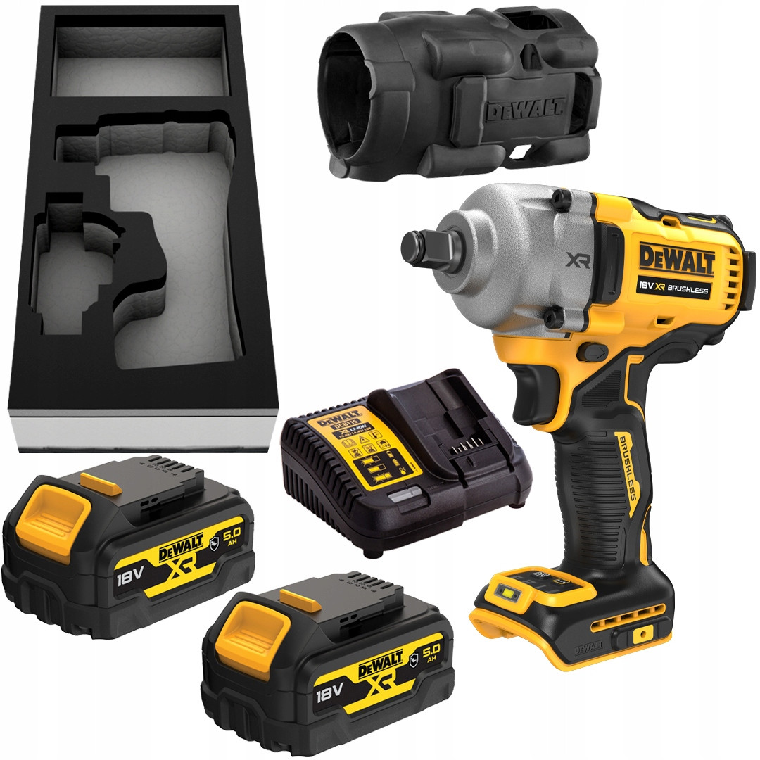 Akumutrikeeraja 1/2" 18 V (2x5,0 Ah) DCF891P2G-QW DEWALT