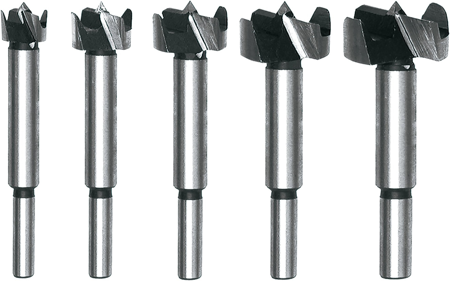 ROUTER BIT SET 15-35MM / 5PCS 22551 VOREL