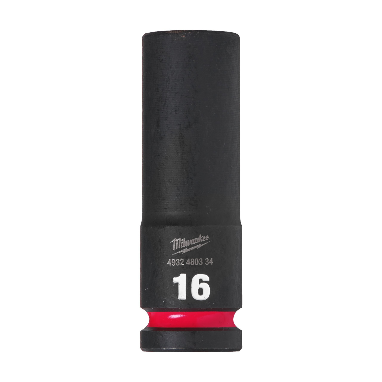 SHOCKWAVE™ IMPACT DUTY TRIECIENIZTURĪGAS UZGRIEŽŅU MUCIŅAS, 16 MM 1/2" IMPACT SOCKET DEEP - 1PC, 4932480334 MILWAUKEE