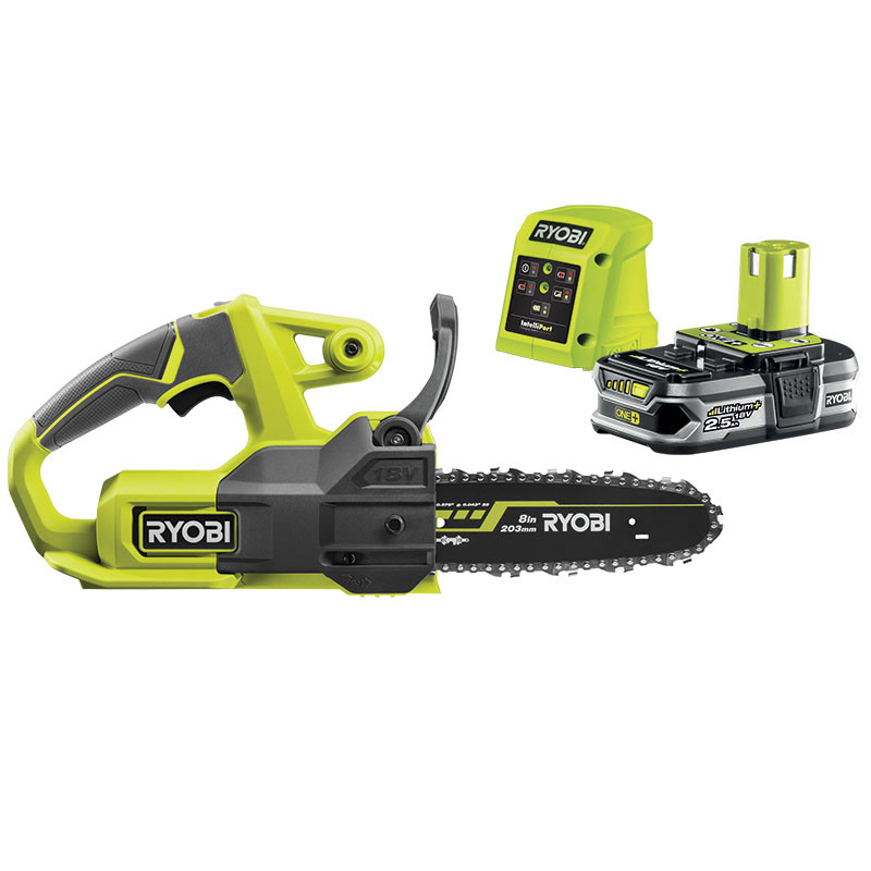 Akumulatora motorzāģis 18V, 2.5Ah, 20cm sliede, RY18CS20A-125 5133005415 RYOBI