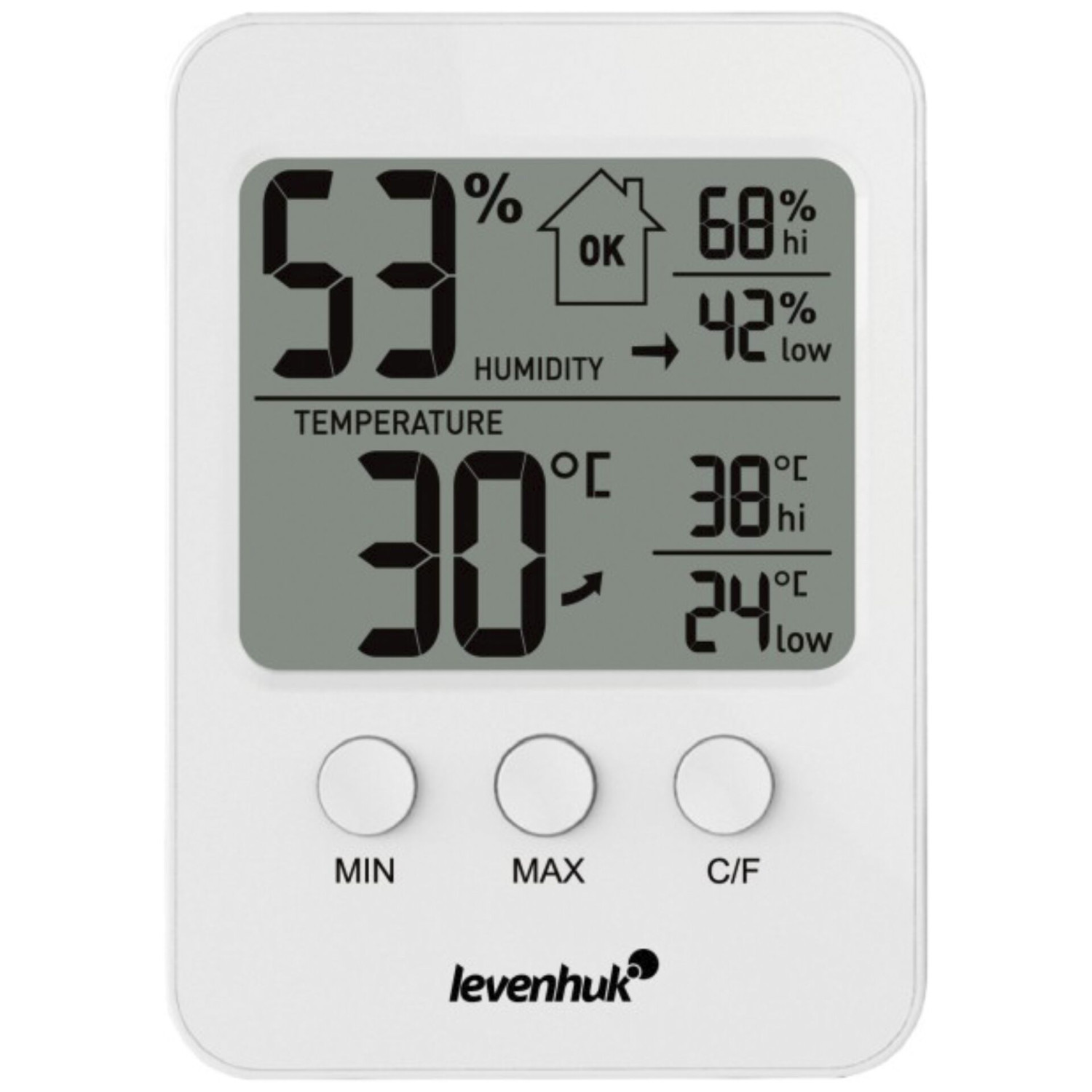 Termohigrometrs Wezzer BASE L30 78886 LEVENHUK