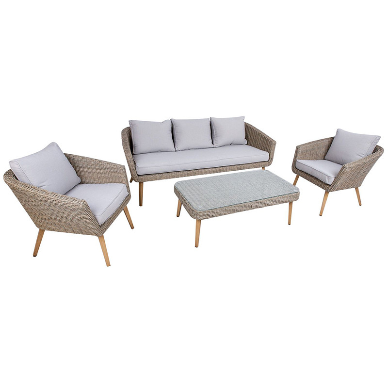 Komplektas NORWAY sofa, 2 kėdės, žurnalinis staliukas 77687 HOME4YOU