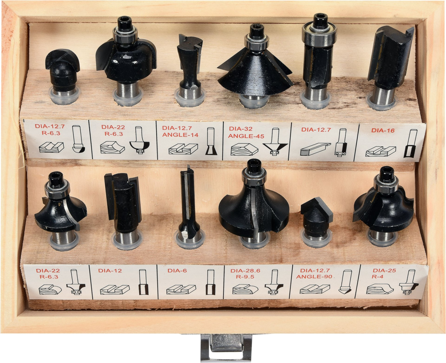 ROUTER BIT SET 12PCS 22550 VOREL