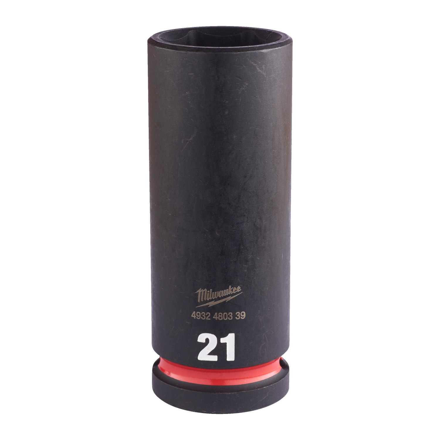 SHOCKWAVE™ IMPACT DUTY TRIECIENIZTURĪGAS UZGRIEŽŅU MUCIŅAS, 21 MM 1/2" IMPACT SOCKET DEEP - 1PC, 4932480339 MILWAUKEE