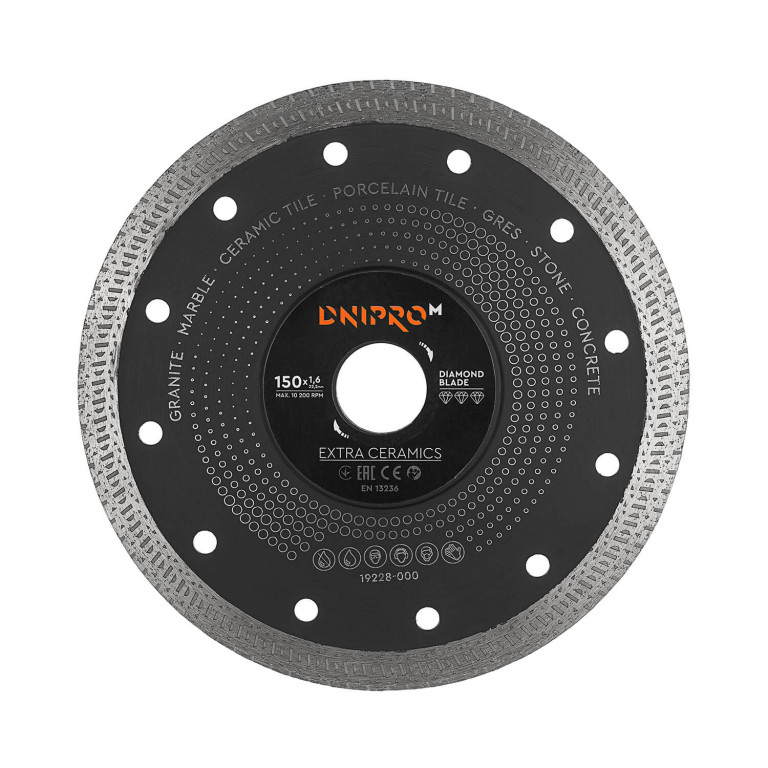 Diamond blade DNIPRO-M 150 22.2, Extra-Ceramics