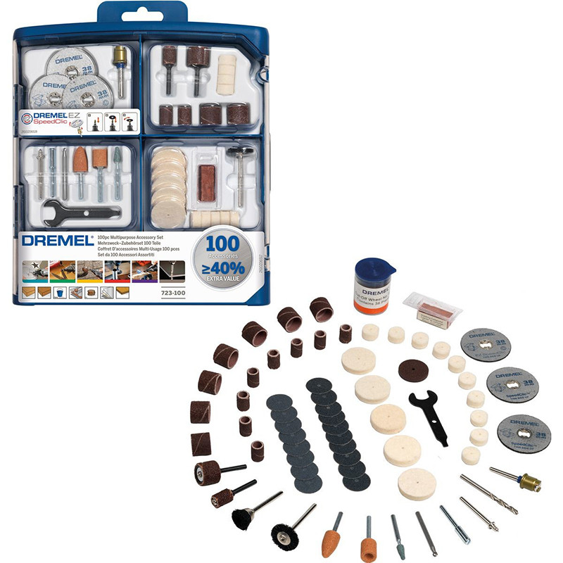 100-piece universal accessory kit 2615S723JA DREMEL