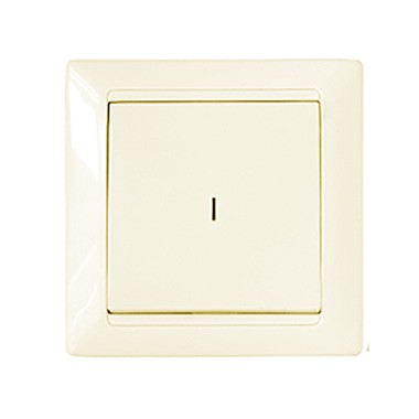 Switch STILJ u / p, 1 switch, with indicator, ivory BYLECTRICA