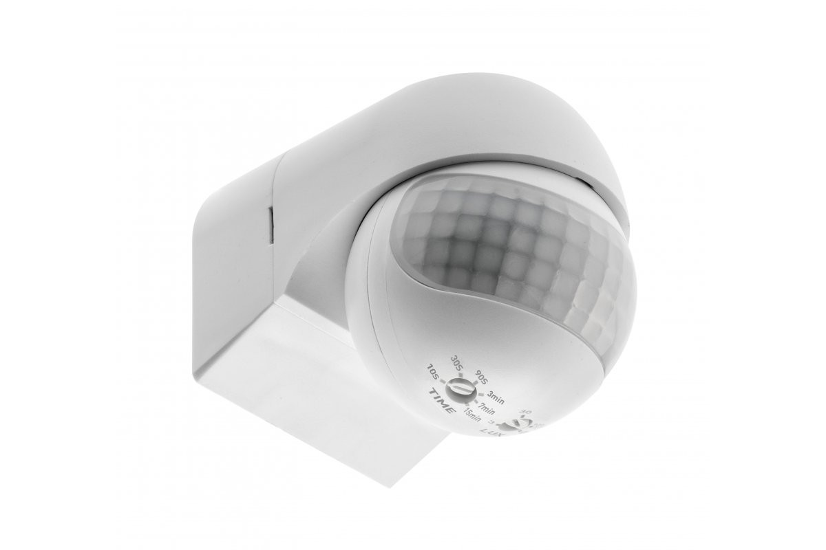 Kustības sensors CR-13, max 800W, AC220-240V, 50/60Hz, 180°, 12m ± 1,8- 2,5m, IP44, CR-CR13000-00 GTV