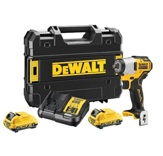 Аккумуляторный ударный гайковерт; 12В, 168Нм, 2x2Ач; TSTAK; DCF902D2-QW DEWALT