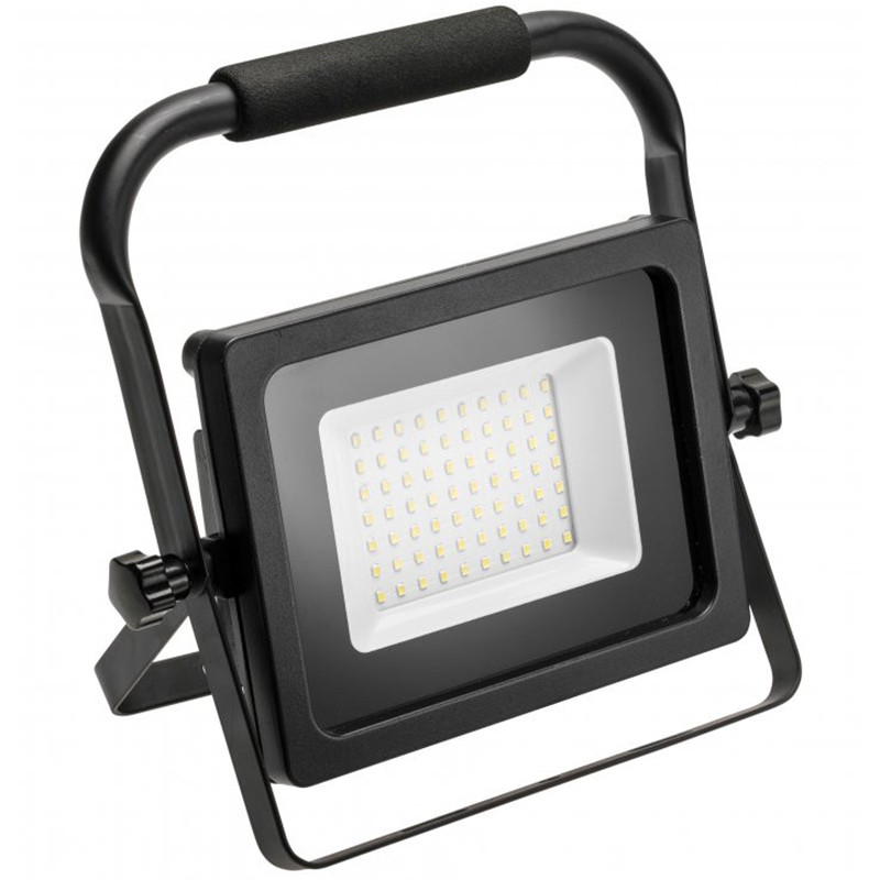 LED prožektor iNEXT, 50W, 4000lm, PF>0,9, RA>80, IP65, 120°, 6400K, must; LD-INEXT50WP-64