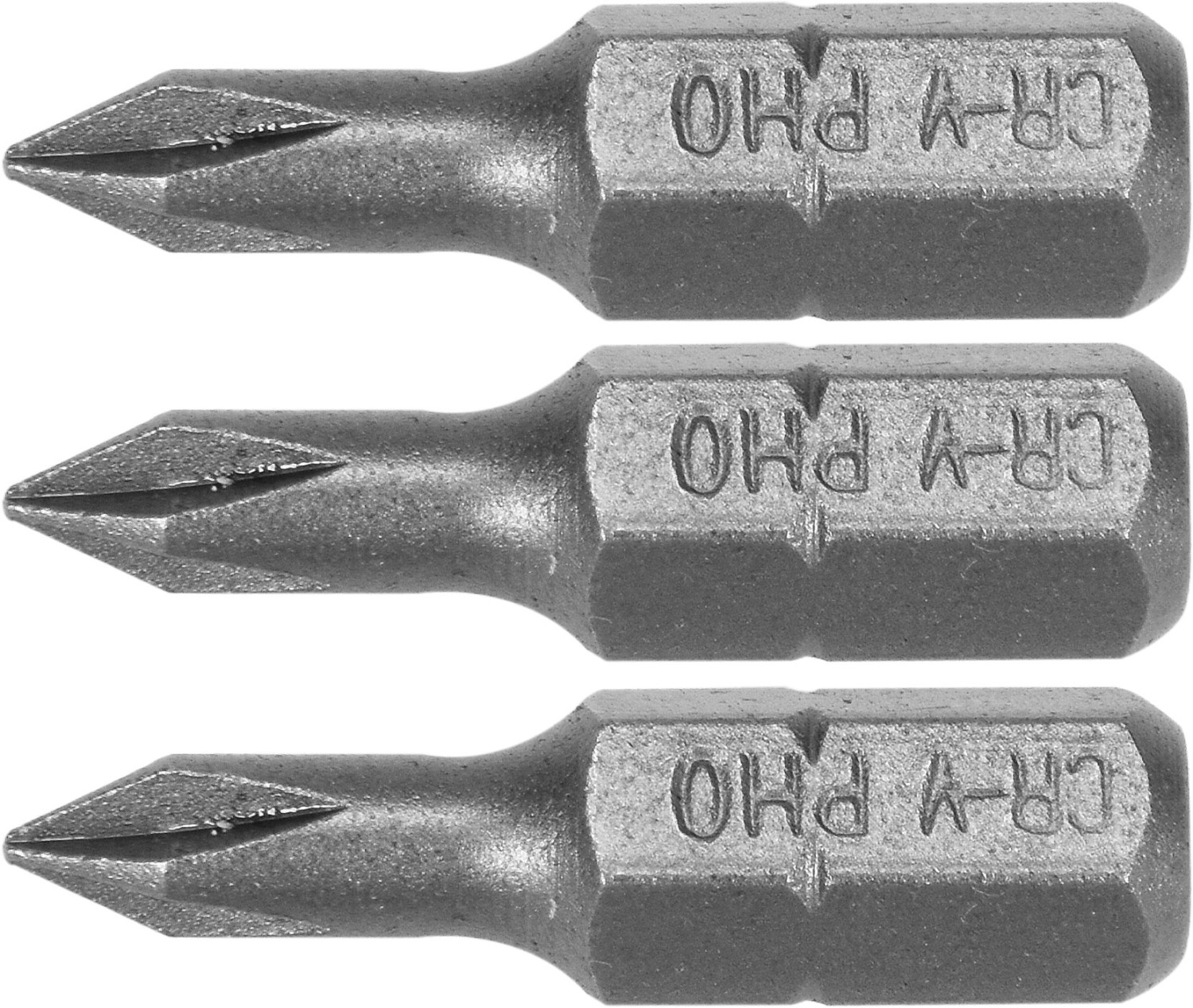 SCREWDRIVER BITS 1/4 25MM PH0 3 PCS 65451 STHOR