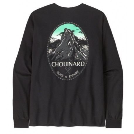 Patagonia krekls CHOUINARD Crest Ringer Responsibili-Tee LS M, izmērs: M, Black, 0196924553859 PATAGONIA