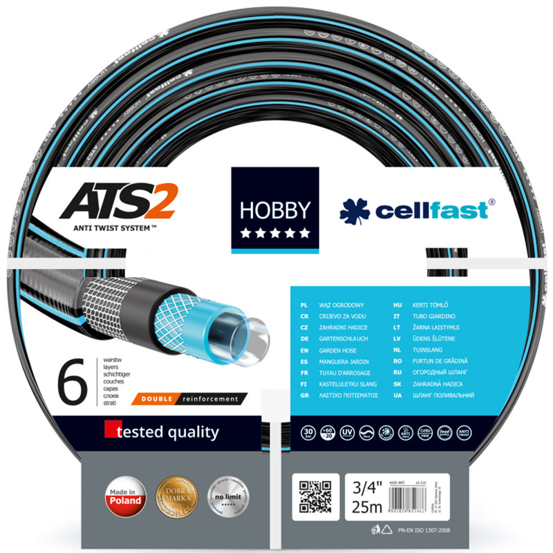 Sodo žarna HOBBY ATS 3/4" 25m; 16-220 CELLFAST