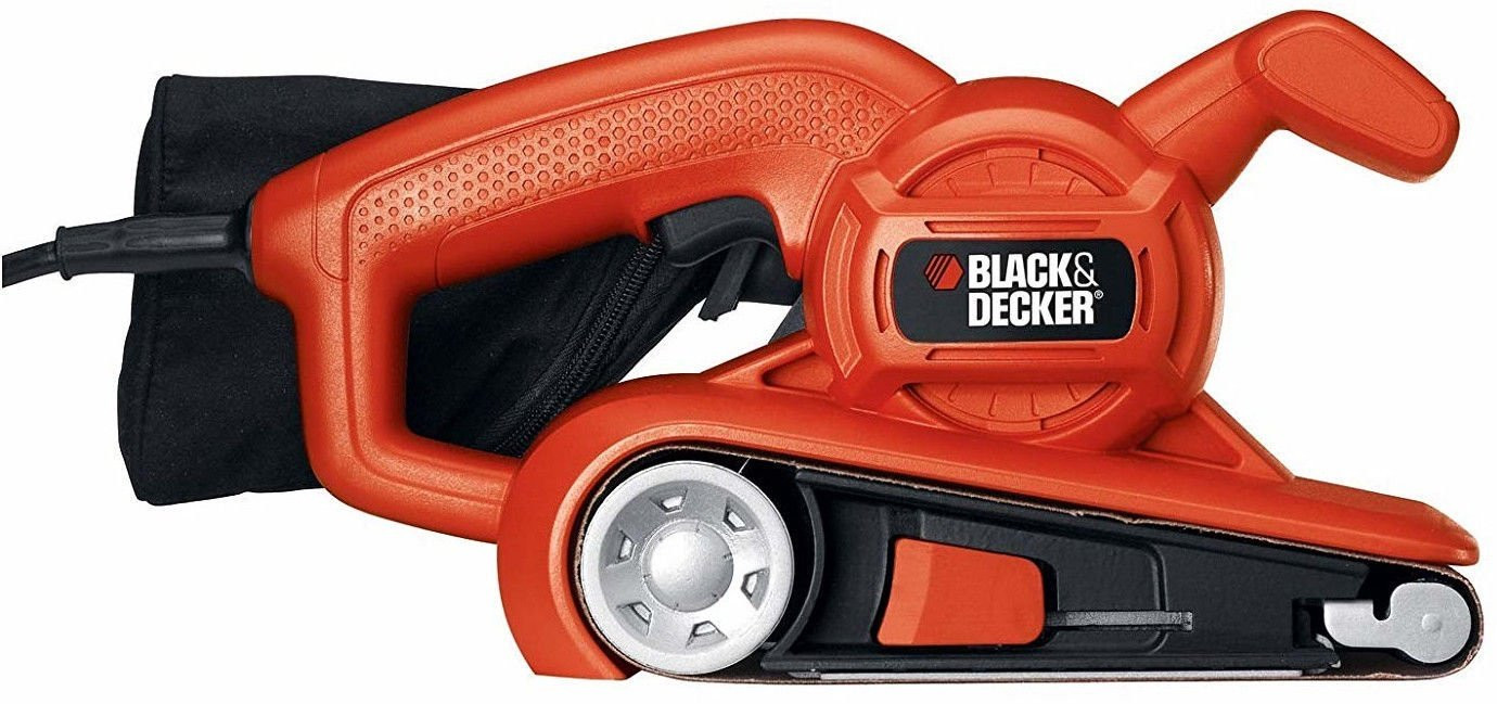 Juostinis šlifuoklis Black & Decker Power Sander KA86 oranžinė