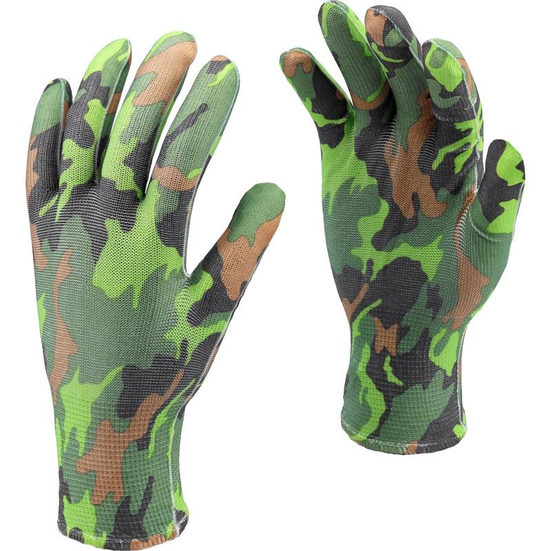 GARDEN GLOVES MILITARY PRINTING A 8" 74113 FLO