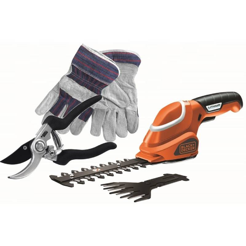 Триммер для живой изгороди и травы 7 В 1,2 Ач GSL700KIT-QW BLACK DECKER