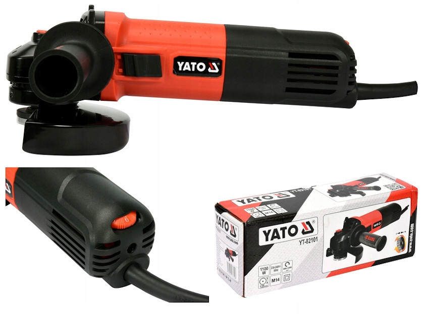 Angle Grinder 1100W With Variable Speed YT-82101 YATO