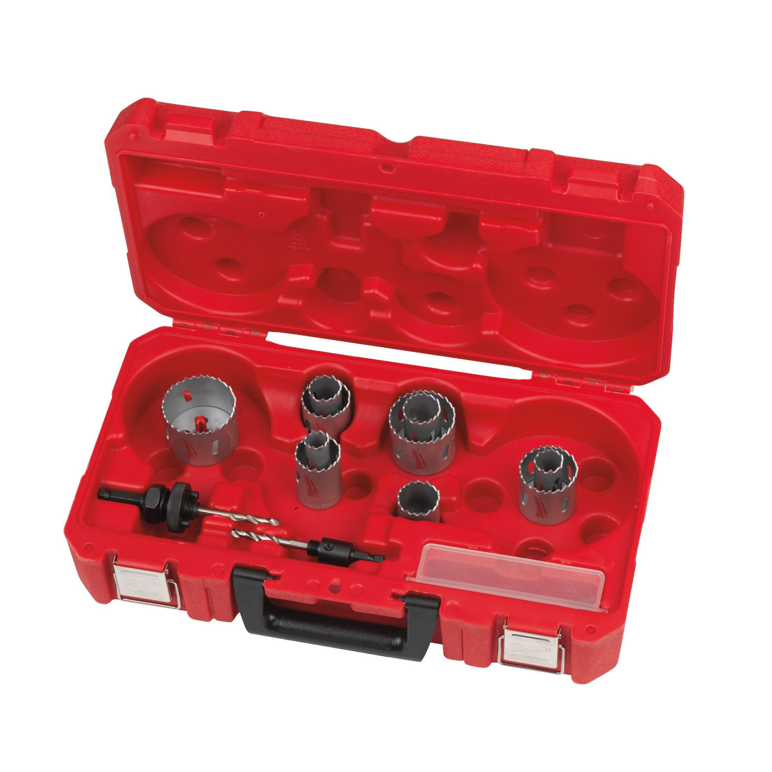 DARBUZŅĒMĒJA SĒRIJAS DIVMETĀLA GREDZENZĀĢA KOMPLEKTI, CONTRACTOR HOLESAW SET - 14PC, 4932464720 MILWAUKEE