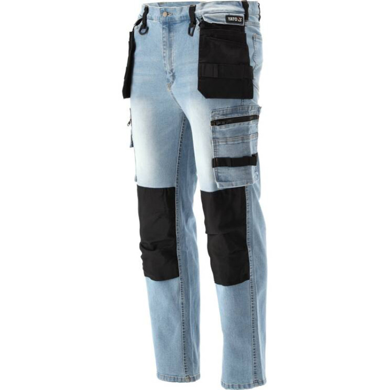 Staipīgas darba bikses LIGHT BLUE S. L/XL YT-79073 YATO