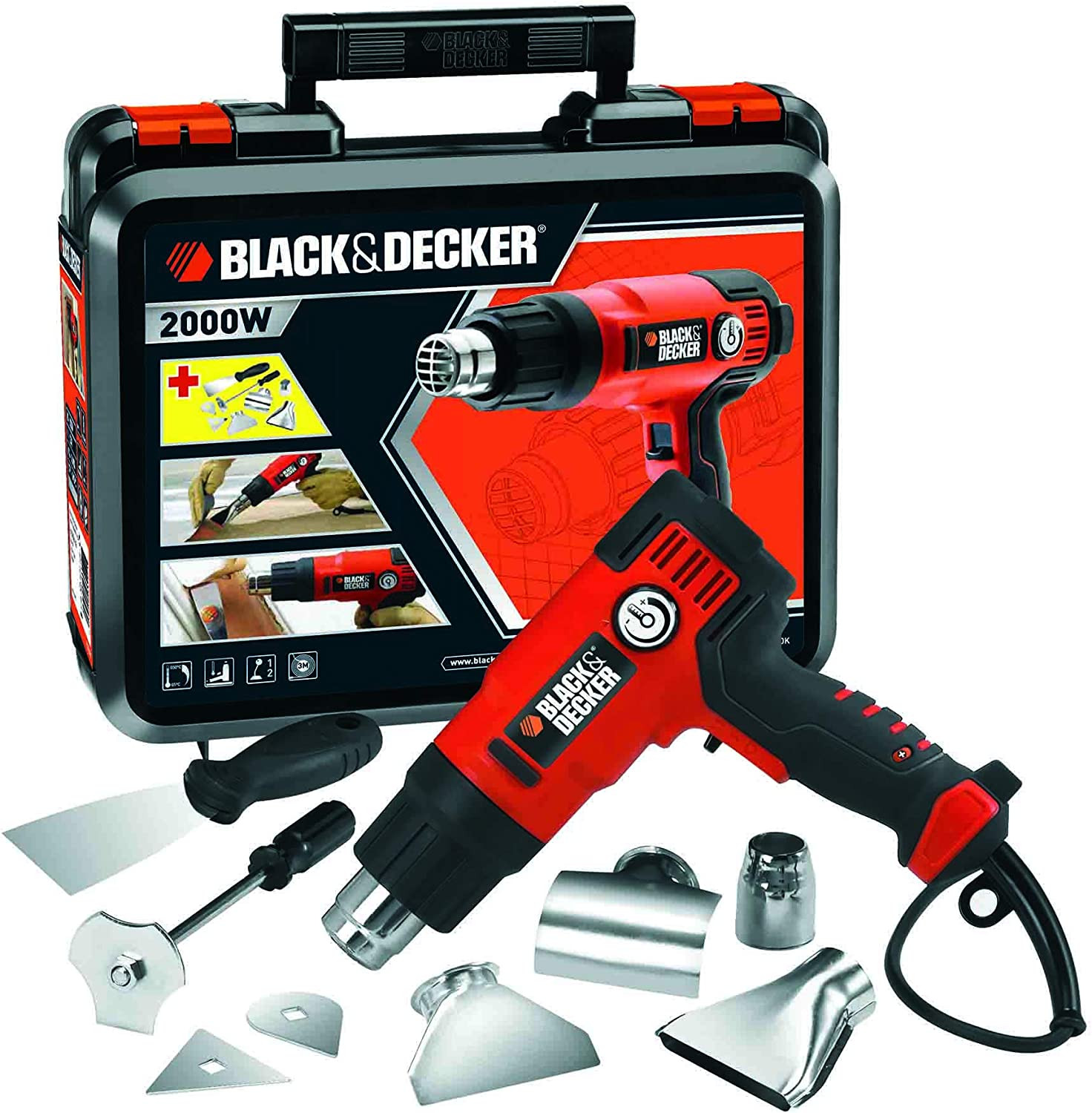 Celtniecības fēns 2000W KX2200K-QS BLACK DECKER