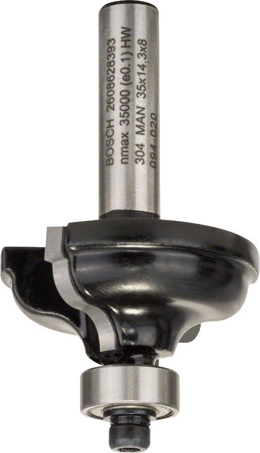 Daudzprofilu frēze HM R=4,8mm, l=14mm,kāts 8mm, Rokas frēzēm, malu frēzēm PROFILU FRĒZE STANDARD FOR WOOD, 2608628393, BOSCH