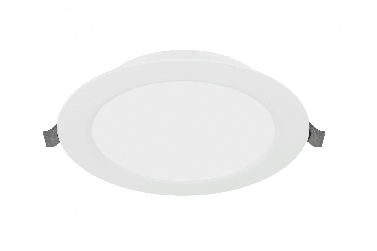 Griestu gaismeklis FABRO, LED, 12W, 1200lm, 4000K, AC220-240V, IP40, zem apmetuma iebūvējams, apaļš, balts, GT-FAW12OK-NW-00 G-TECH