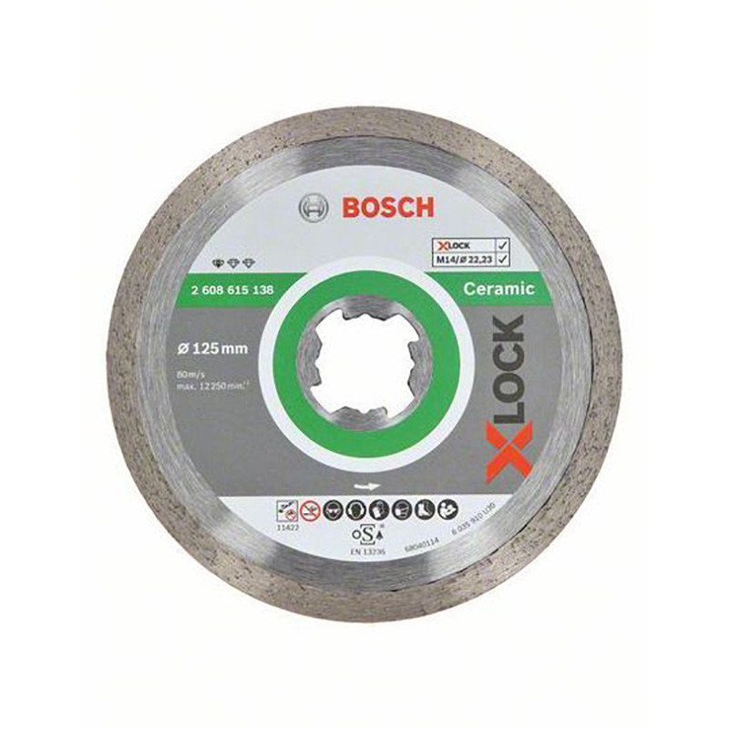 Диск алмазный X-LOCK 125x22,23x1,6x7 мм 2608615138 BOSCH