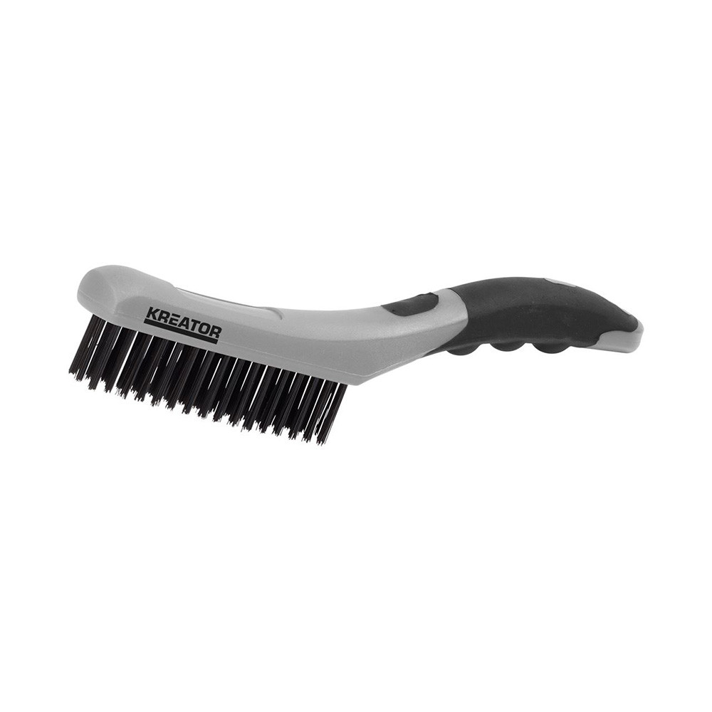 Metal brush with plastic handle 4R steel Kreator