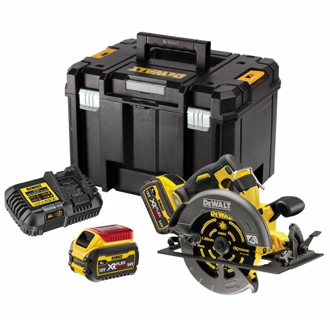 Akumulatora ripzāģis 18/54V 190mm (2x6.0Ah) DCS578T2-QW DEWALT