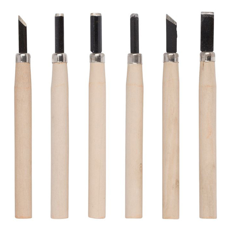 Chisel set for wood (6 pcs.) Kreator