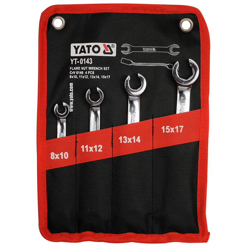 Flare Nut Wrench Set 4Pcs YT-0143 YATO