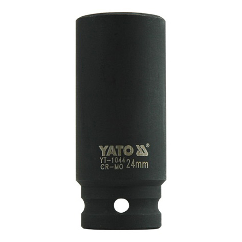 Smūginė Galva HEX, ilgas, 24,0 mm, CrMo, 1/2" YT-1044 YATO