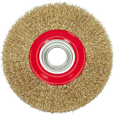 Disc brush 125mm, brass bristles, VOREL