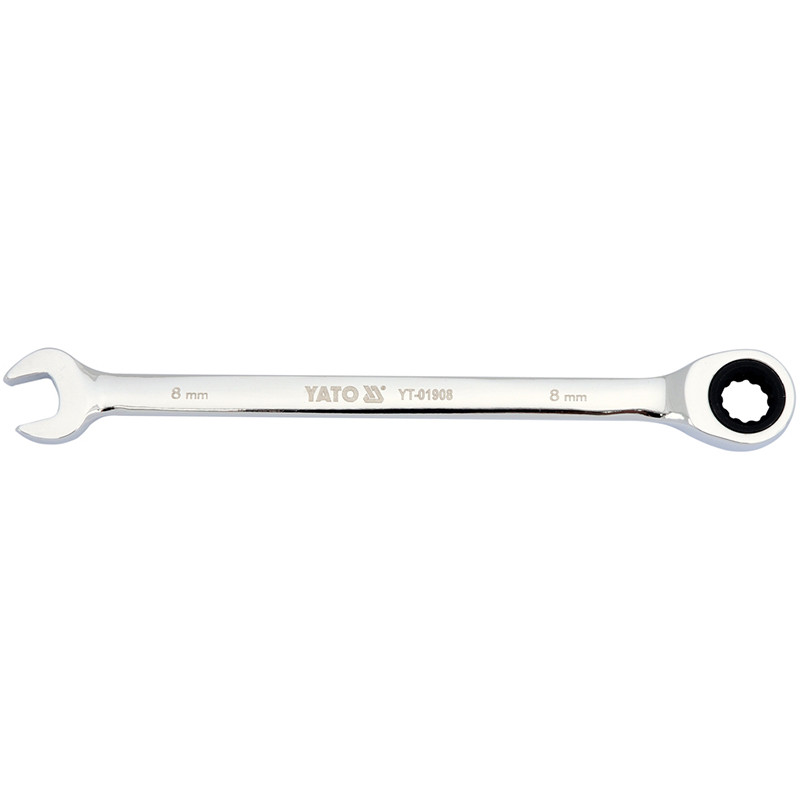 Combination Ratchet Wrench, 8Mm YT-01908 YATO