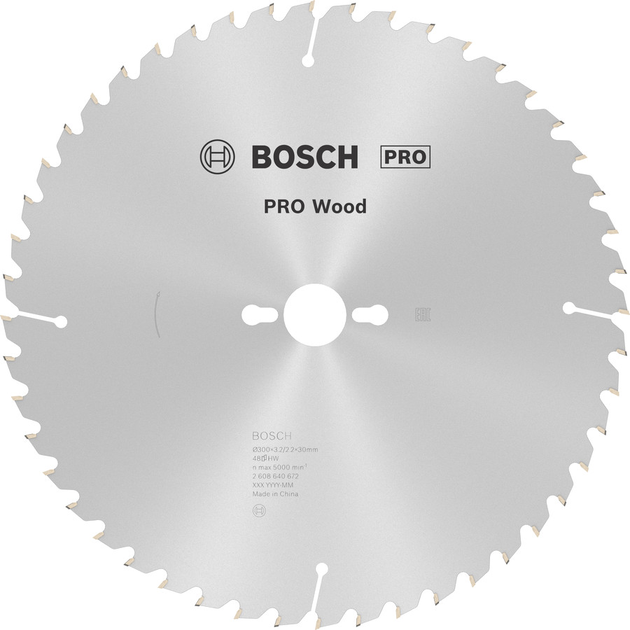 Ripzāģa disks 300x30 mm zāģa galdiem, Galda zāģiem PRO WOOD RIPZĀĢA ASMENS, 2608640672, BOSCH