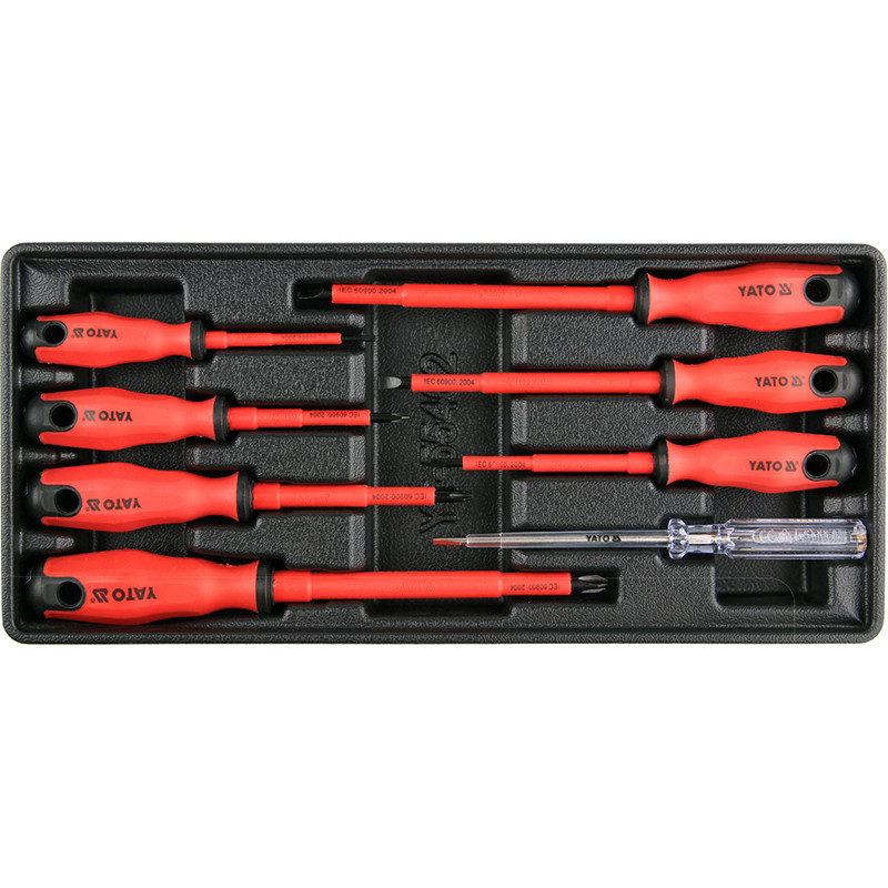 Insulated Screwdrivers, 8Pcs Set YT-55462 YATO