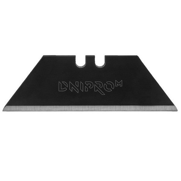 Wallpaper knife blades, trapezoidal, black (10 pcs.) DNIPRO-M