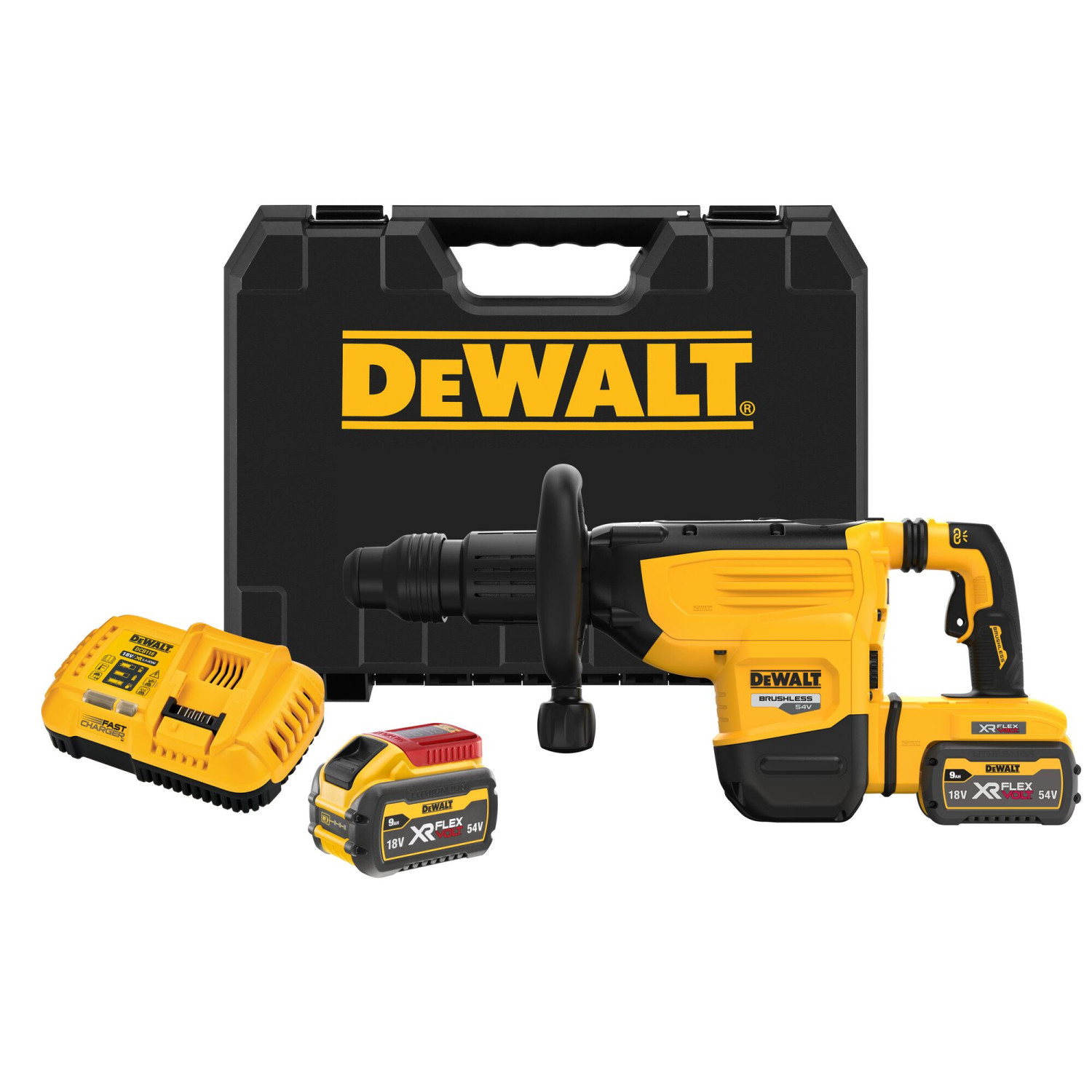 Аккумуляторный перфоратор 54В (2x9.0Ач) DCH892X2-QW DEWALT