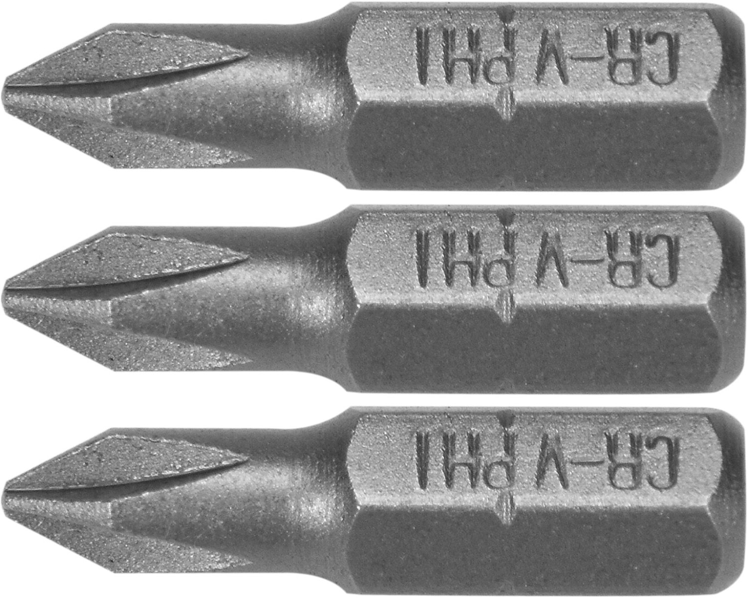 SCREWDRIVER BITS 1/4 25MM PH1 3PCS 65452 STHOR