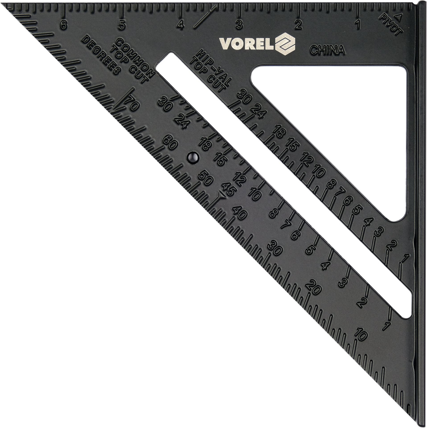 ALUMINIUM TRIANGLE RULER WITH A FOOT 18377 VOREL