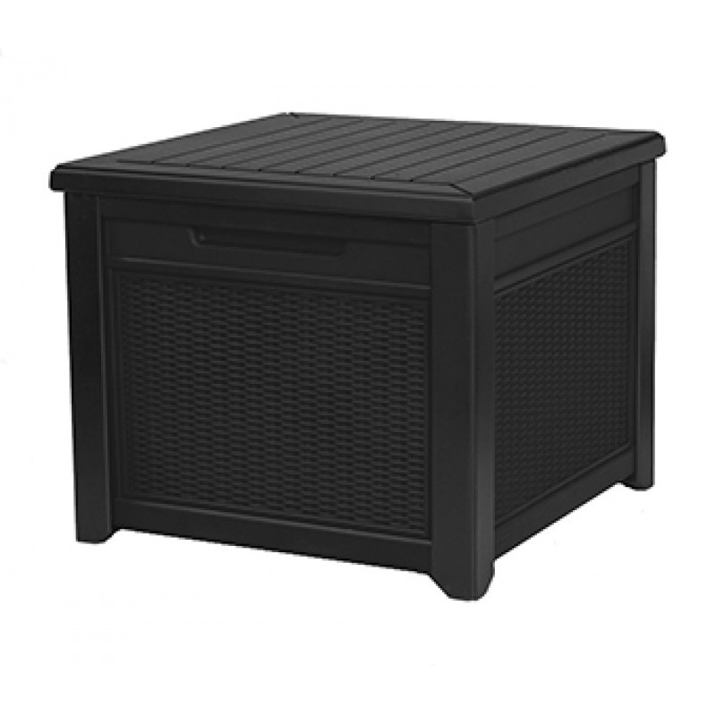 Uzglabāšanas kaste Cube Rattan Storage Box 208L pelēka, 29199597939, KETER