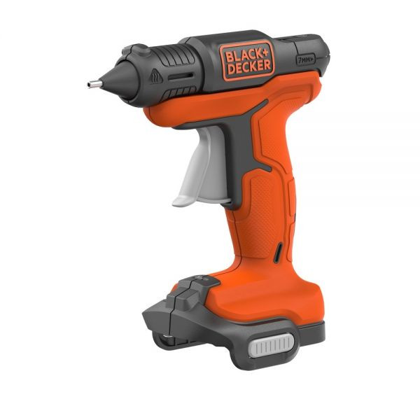 BLACK + DECKER belaidis karštų klijų pistoletas BDCGG12N (oranžinis / juodas, be akumuliatoriaus ir įkroviklio)