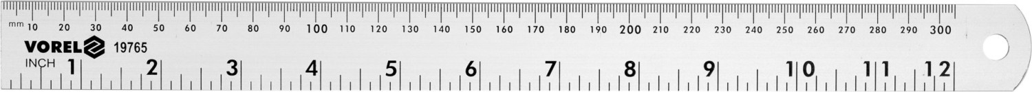 ALUMINIUM RULER 300 MM 19765 VOREL