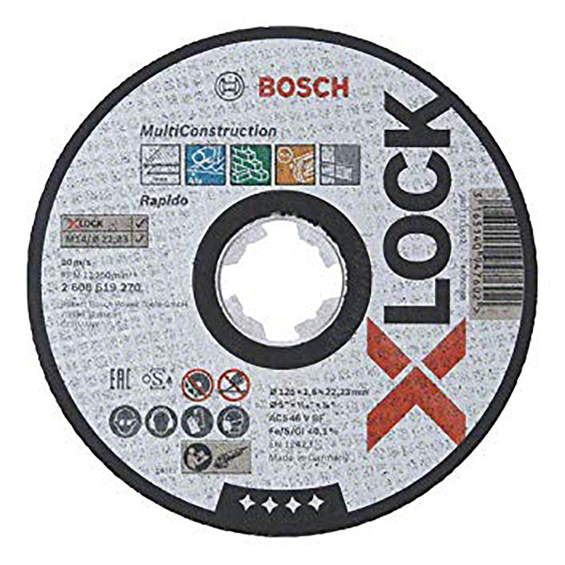 X-LOCK abrazīvais disks Multi Construction 2608619270 BOSCH