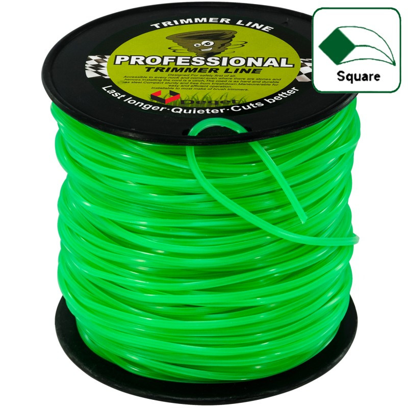 Trimmera aukla Professional, kvadrāts 2.7mm x 100m V90124 DEGET