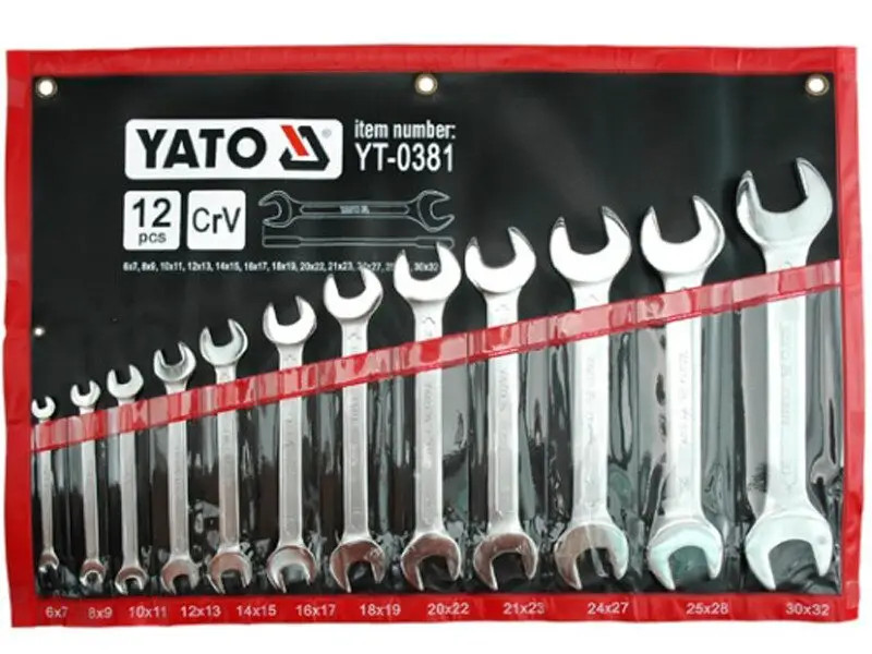 Doe Spanner Set 6-32Mm 12Pcs YT-0381 YATO