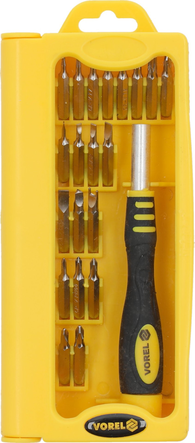 PRECISION SCREWDRIVER BIT SET 22PCS 64395 VOREL