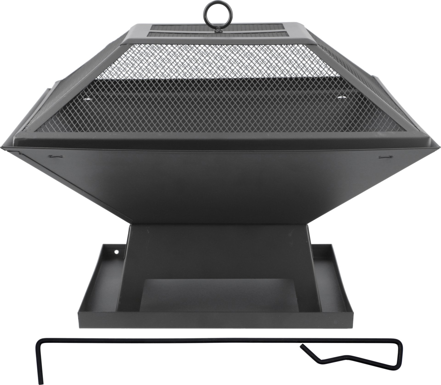 STEEL FIRE PIT WITH LID 45 X 45CM 99715 LUND