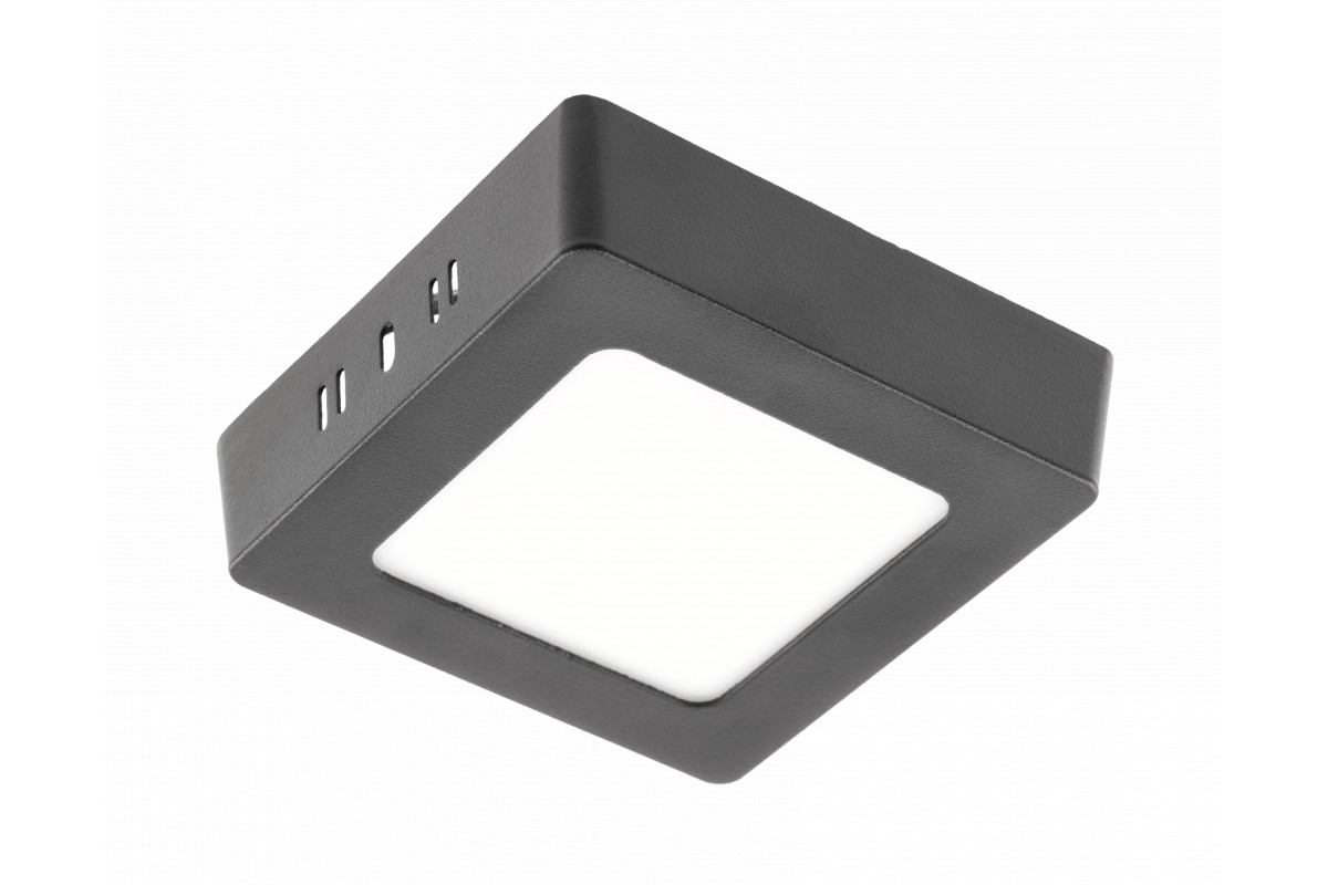 Virsapmetuma LED Griestu Panelis MATIS PLUS, melns 7W, 560lm, 3000K, IP20, 120° LD-MAN07W-CBP-10 GTV