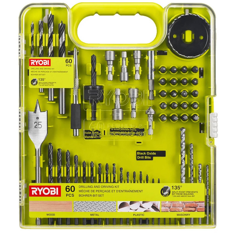 Set of bits, drills (60 pcs.) RAKDD60 5132004664 RYOBI